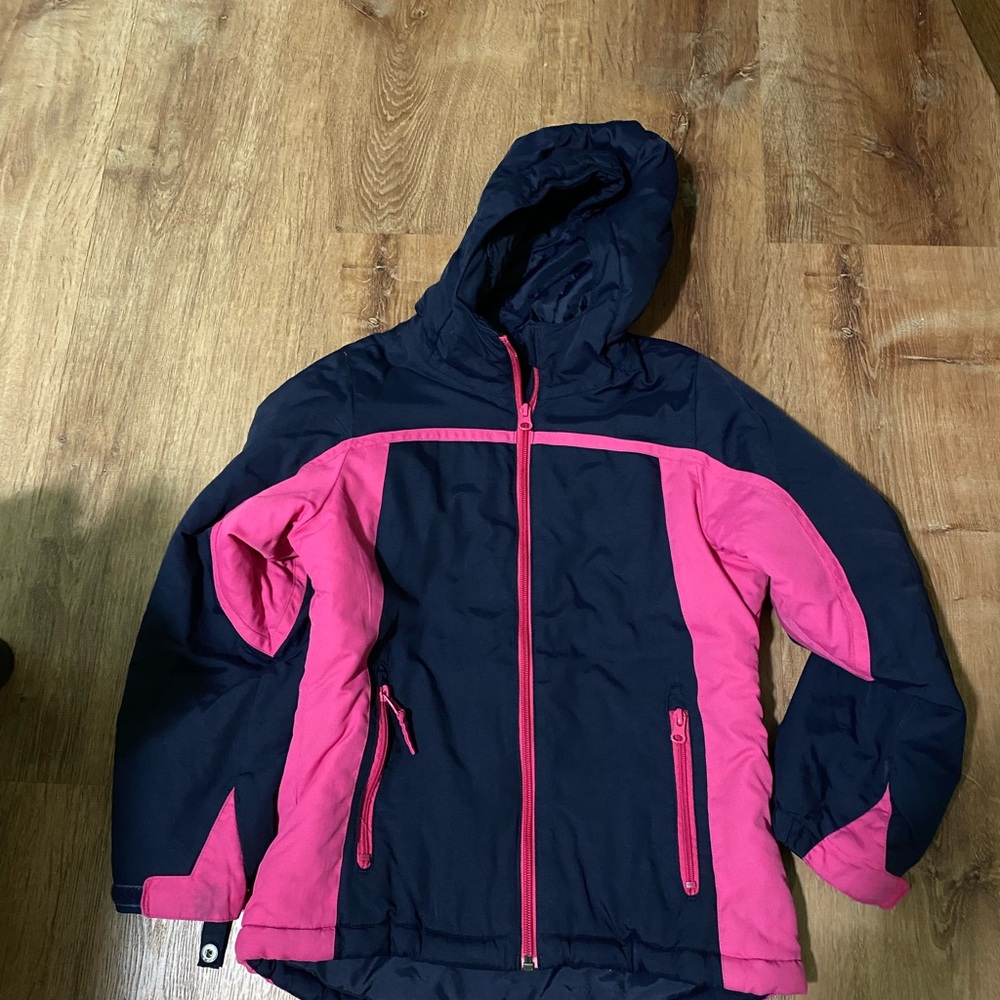 Children’s place Navy and Pink Coat 7/8